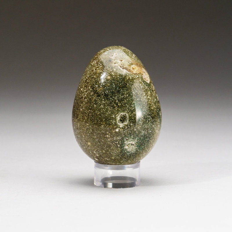 Genuine Polished Ocean Jasper Egg (0.4475 Lbs)