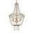 Caimen 4-Light Crystal Empire Chandelier with Crystal Accents