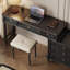 Commode rétro en bois massif simple-107785482