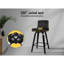 Nettey Swivel Upholstered Counter Stool-92993585