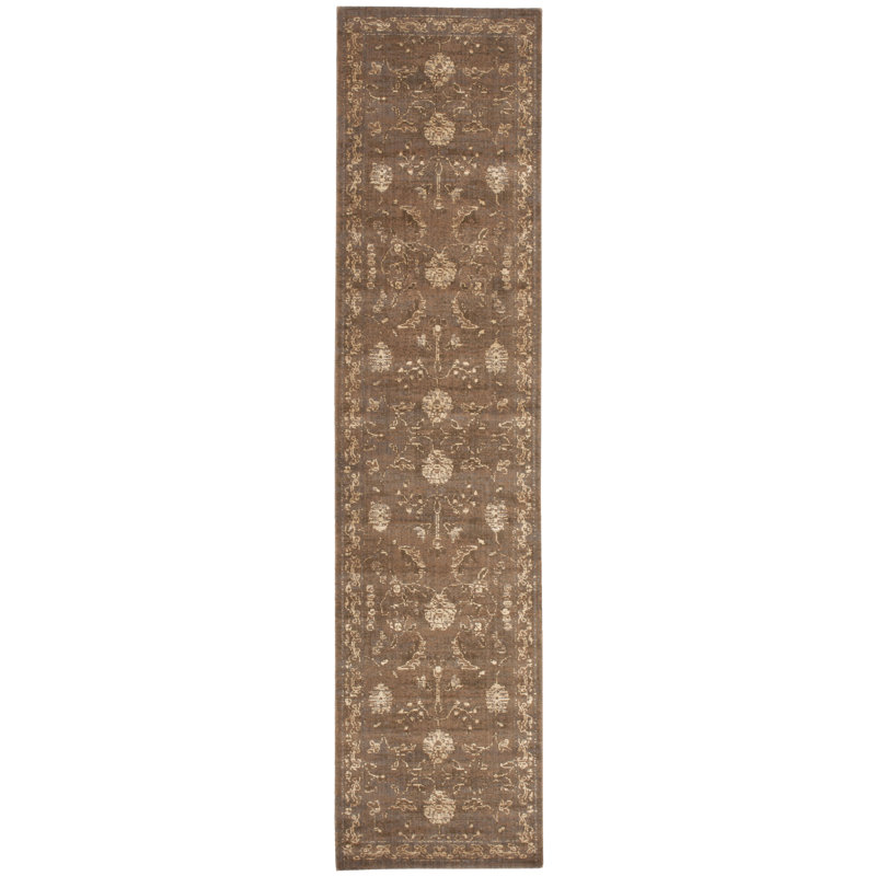 Eidelweiss Silk Oriental Rug, Runner 2'5" x 10'