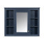 Meuble-lavabo 36 po avec armoire à pharmacie, armoire à miroir bleu royal, armoire de rangement moderne avec 2 portes à fermeture douce et 4 tiroirs, meuble-lavabo simple-231175558