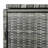 Double Wheelie Bin Shed Poly Rattan Anthracite/Black Outdoor Garbage-98740404