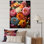 «Beautiful Pastel Zinnias Blooms II - Flower», art mural