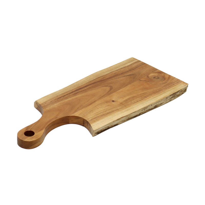 Planche à découper en bois 24 po x 12 po Live Edge