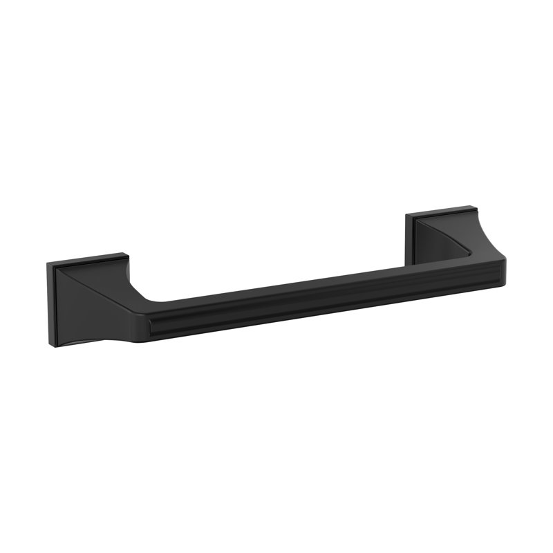 Barre à serviettes Mulholland, H 10,75 po x l 10,75 po x P 2,81 po, Noir mat