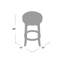 Tabouret tournant 25 "Viviène