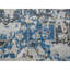Tapis bleu noué à la main de conception unique 8 pi 10 po x 11 pi 10 po New Age