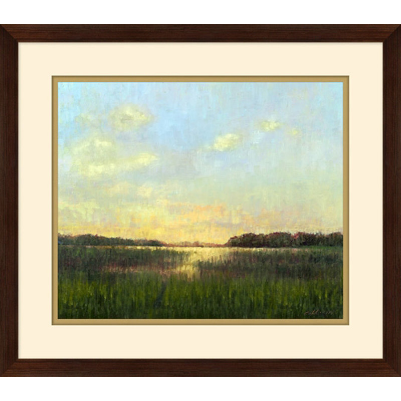Evening " Evening Marsh " Painting Print
