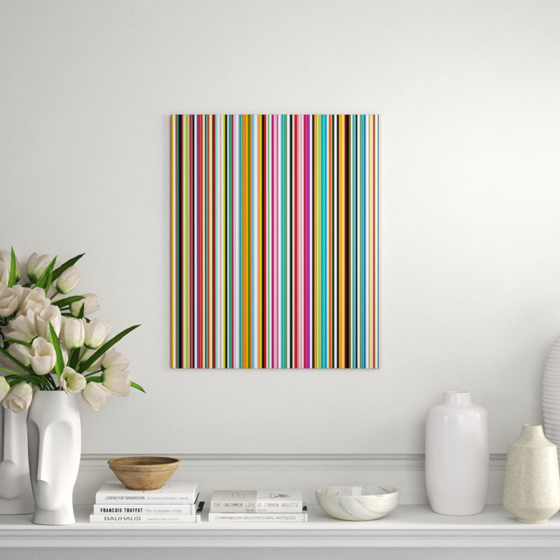 Stacked Hues II Print by James McAllen, Glass Coat, 29" H x 24" W x 1.5" D