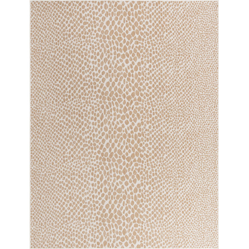 Abstract Indoor / Outdoor Area Rug, Rectangle 274 x 366cm