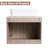 Eimer 23.6" Wall-Mounted Single Bathroom Vanity with Rectangular Cermic Basin