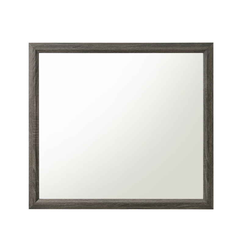 Miroir Valdemar au fini gris patiné