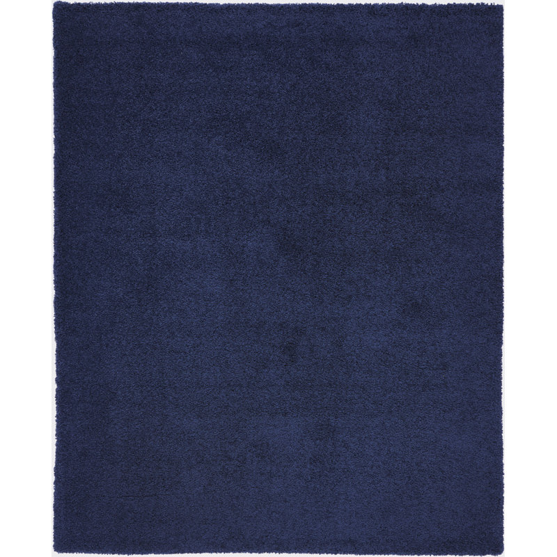 8' X 10' Blue Shag Area Rug