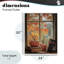 «Cozy Fall Window» encadrée, estampe numérique, conception par Arlington Prints-973648340-973648343