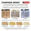 Robinet de cuisine moderne, robinet de cuisine mural en or brossé, bronze champagne-23800850