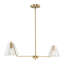 Avec luminaire suspendu linéaire contemporain en or brossé 2 lumières Avec 40 po-123354996-123354994