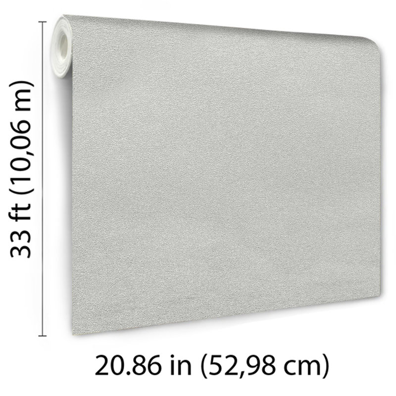 Papier peint imitation fibre texturée gris, Gris