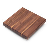 Gift 1.5" Edge Grain Walnut Board with Stainless Steel Feet