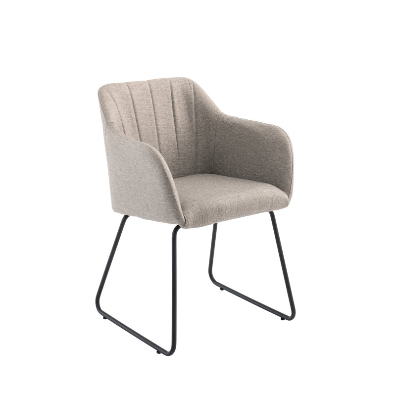 Tulia 154.9cm H Polyester Blend Upholstered Armchair in Grey, Grey