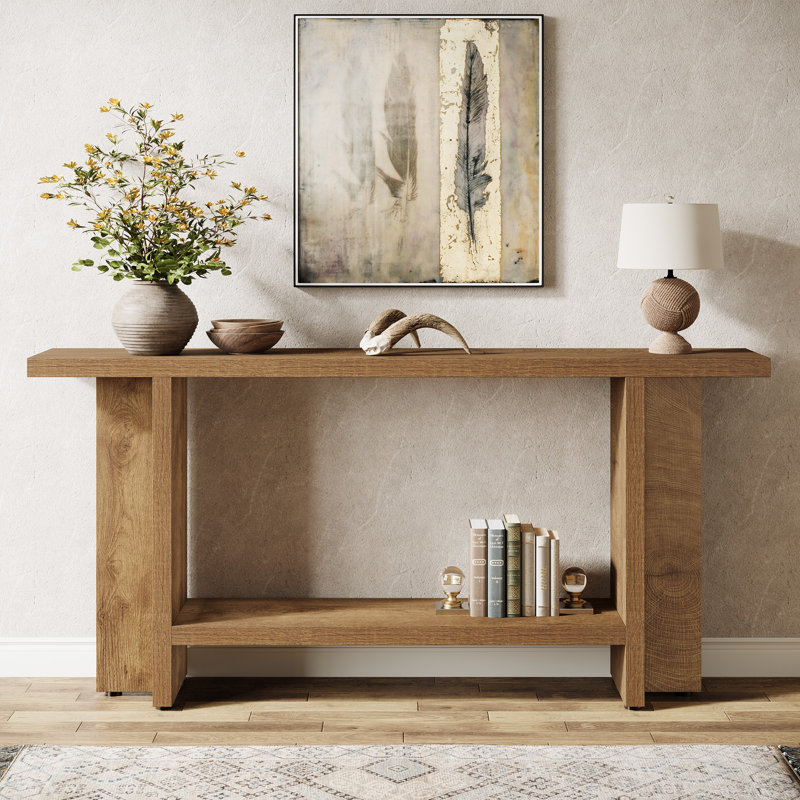 59-Inch Long Farmhouse Console Table