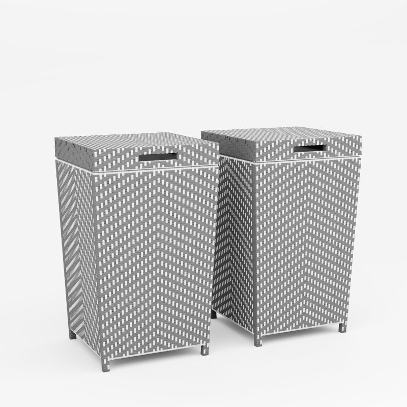 Corbeille pour déchets Tides, Gris