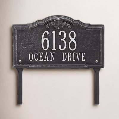 Gatewood Personalized Standard 2-Line Lawn Address Sign