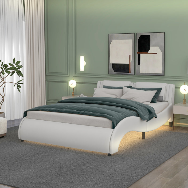 Bed Frame For Home, Black, Queen