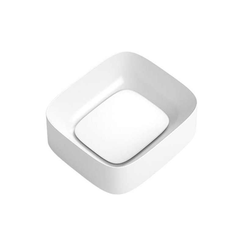 Acquerello 16.9'' L Bathroom Sink, Glossy White
