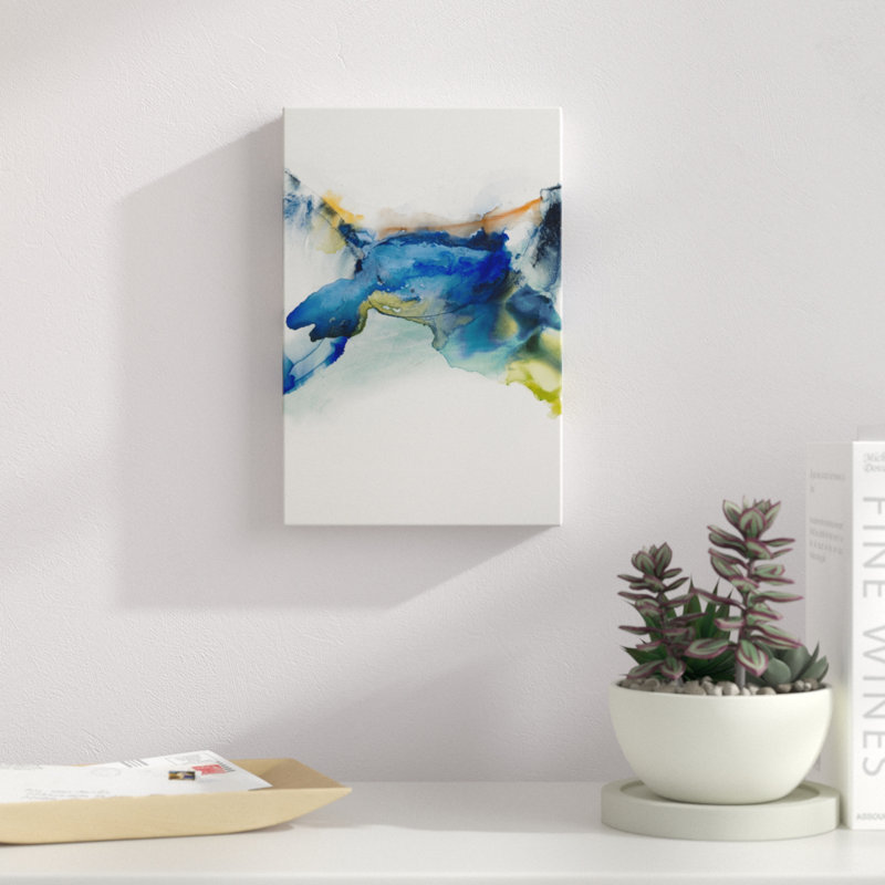 «Abstract Terrain II», peinture sur toile, H 12 po x l 8 po