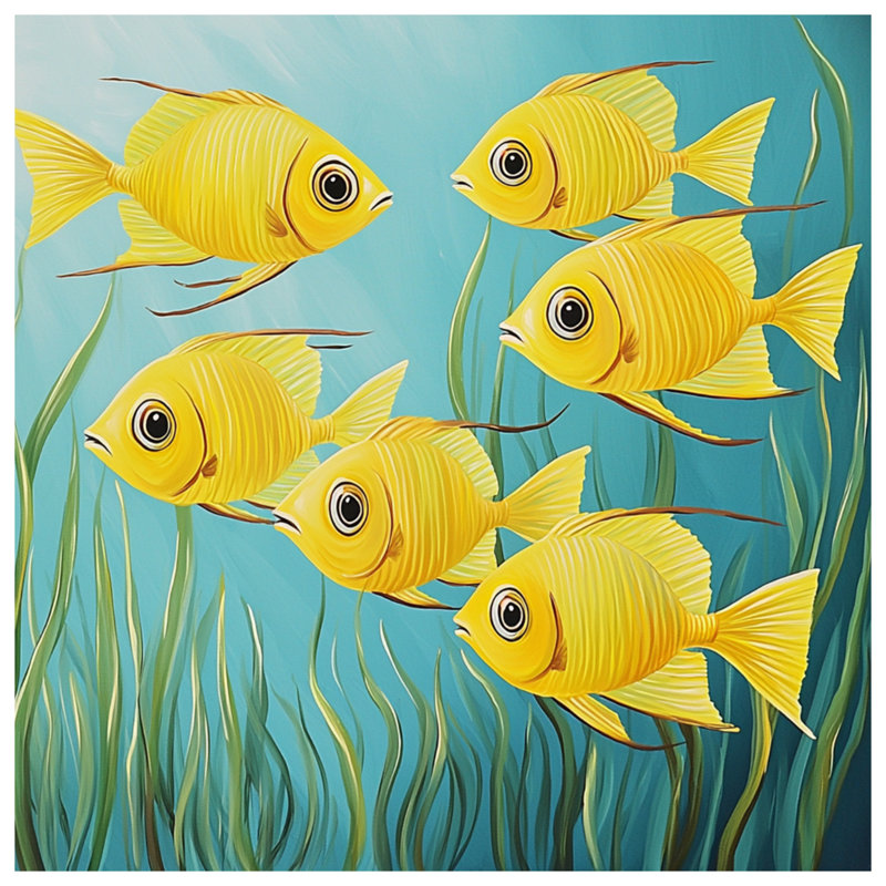 Édredon de bain poisson jaune, Grand lit