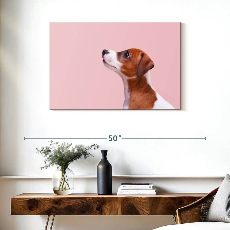 Brampt Jack Russel Dog, 24" H x 36" W