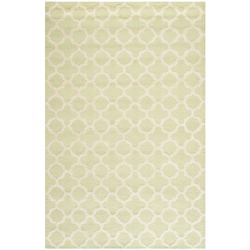 Kaniel Geometric Wool Hand Woven Area Rug, Rectangle 152 x 244 cm