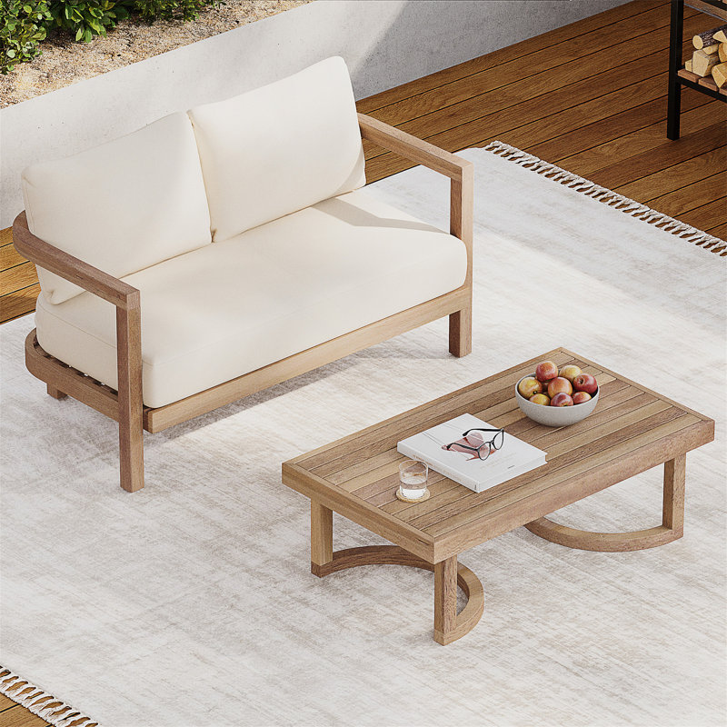 Treve 2 - Person Patio Conversation Set with Cushions
