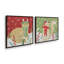 Cozy Christmas Kitty, ensemble de 2 impressions sur toile-145439353-145439345-145439242