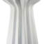 Vase décoratif Samo, ampoule texturée, résine blanche de 29 pouces-112748680