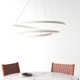 Yasmine Single Light Metal Dimmable LED Geometric Chandelier