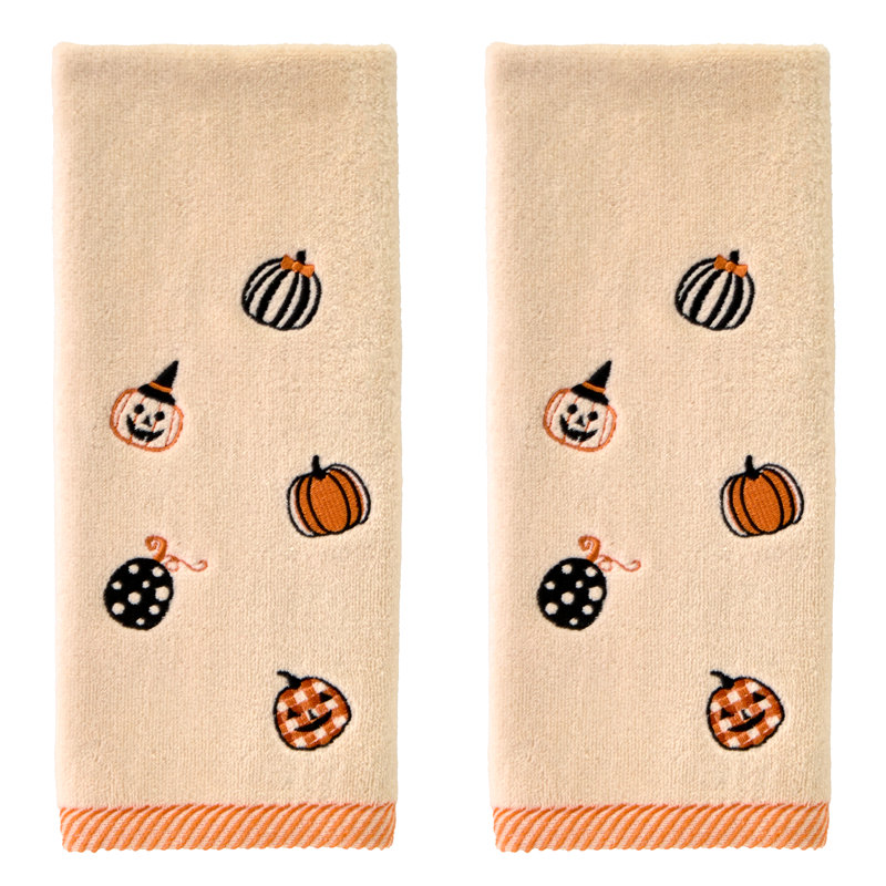 TOSSED PUMPKINS EMB HAND-TAUPE