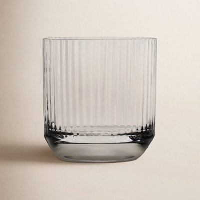 Big Top Ribbed Crystal Whiskey Glass