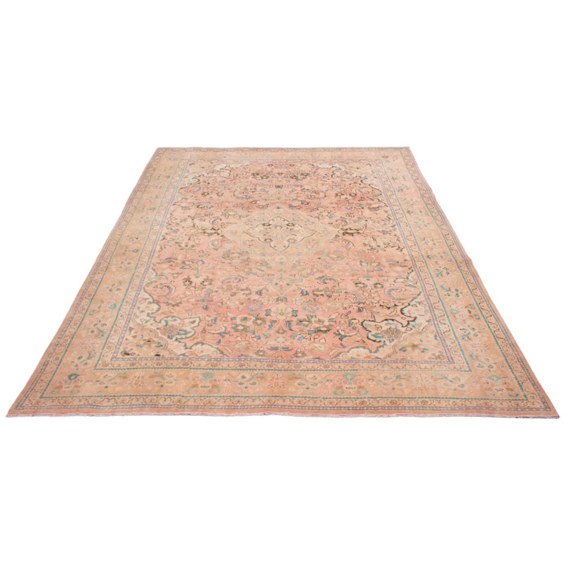Tapis unique en laine de 9 pi 7 po x 13 pi années 1990 Waaris
