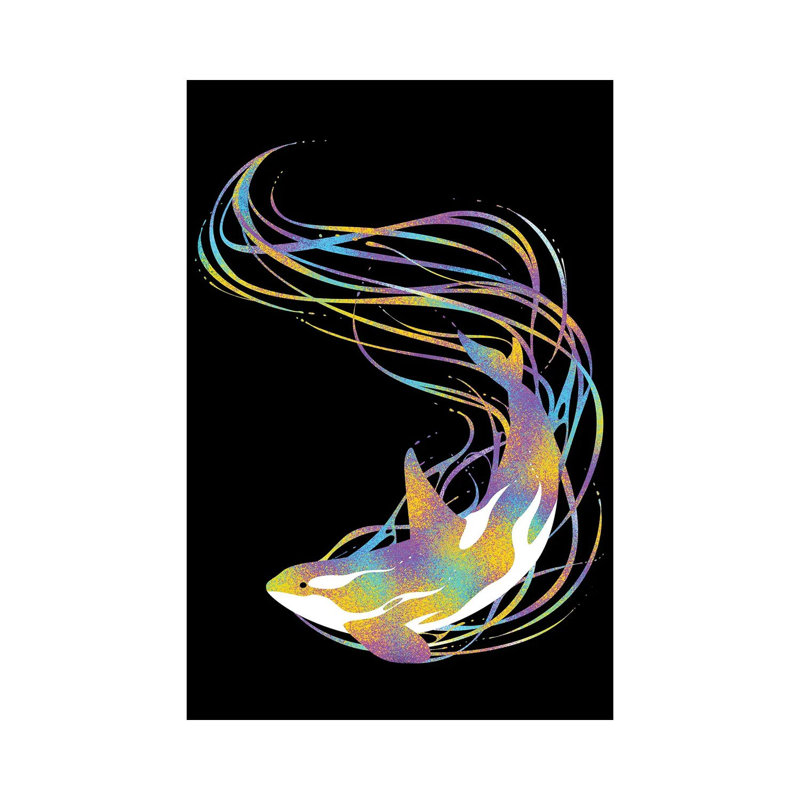 Fantasy Killer Whale by Alberto Perez - Wrapped Canvas Print, 20.32 cm H x 30.48 cm W