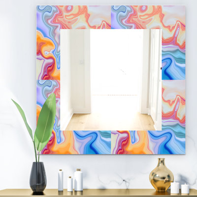 Marbled Geode 6 Wall Mirror