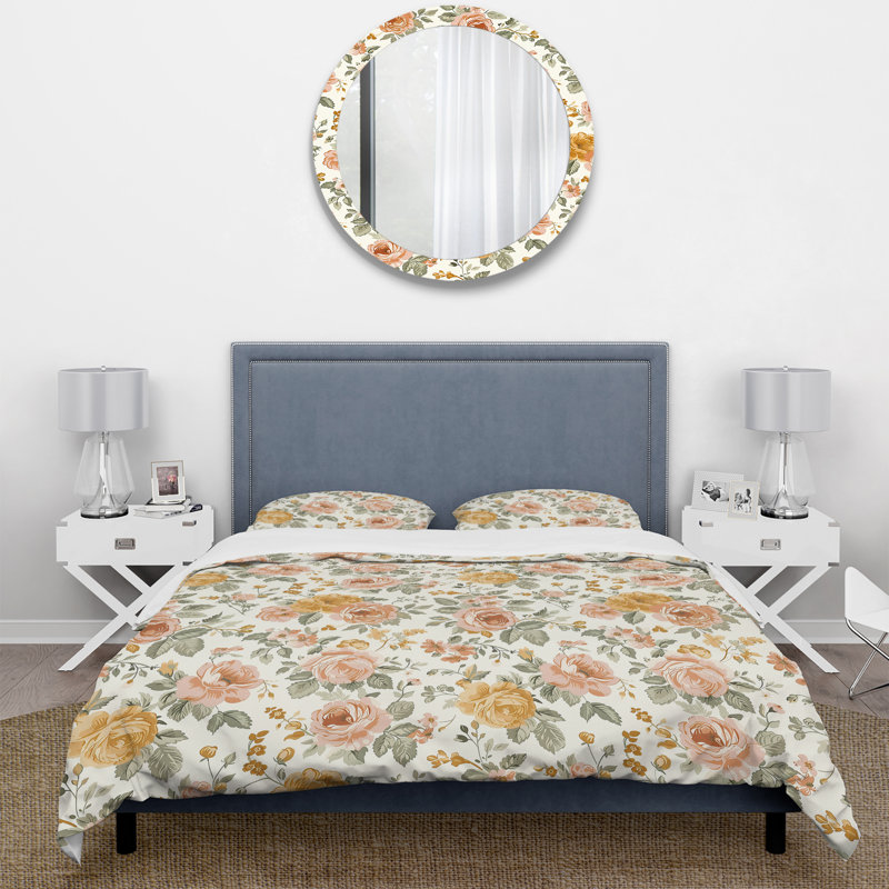 Ensemble de housse de couette Farmhouse, Housse de couette très grand + 2 taies décorativ