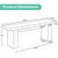 Banc d'entrée en bois robuste pour la salle à manger ou la chambre à coucher avec un design minimaliste moderne.-132976278-132976279