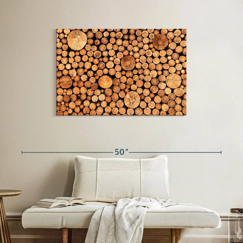 Avery Stacked Logs, 26" H x 39" W