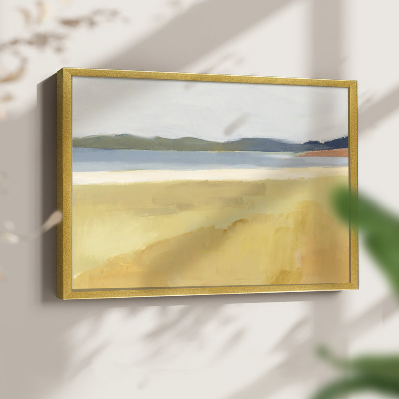 Ochre Seaside II -Framed Print - Restickable