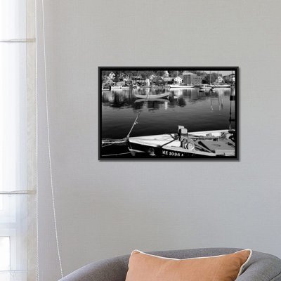« 1960 bateau dock harbor maine usa », reproduction de photo sur toile tendue