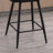 Swivel Upholstered Barstool With Footrest 27'' Counter Stool Faux Leather Height Bar Stool-115192820