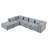 Modular Sofa Chenille Fabric,  Simple And Grand, The Seat And Back Is Very Soft. This Is Also A KNOCK DOWN Sofa