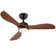 42" 3 - Blade Small Room Ceiling Fan with LED Light and Remote